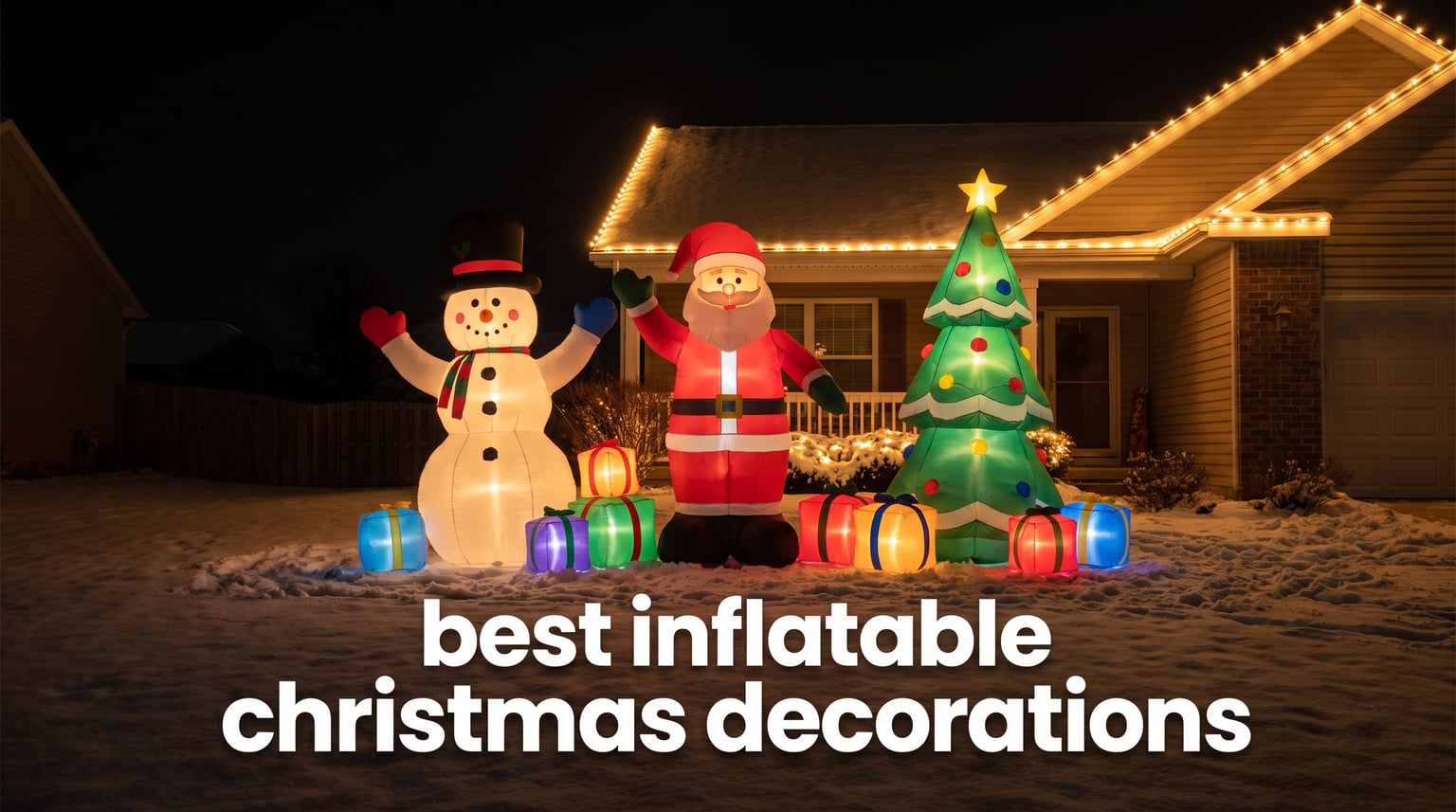 best inflatable christmas decorations