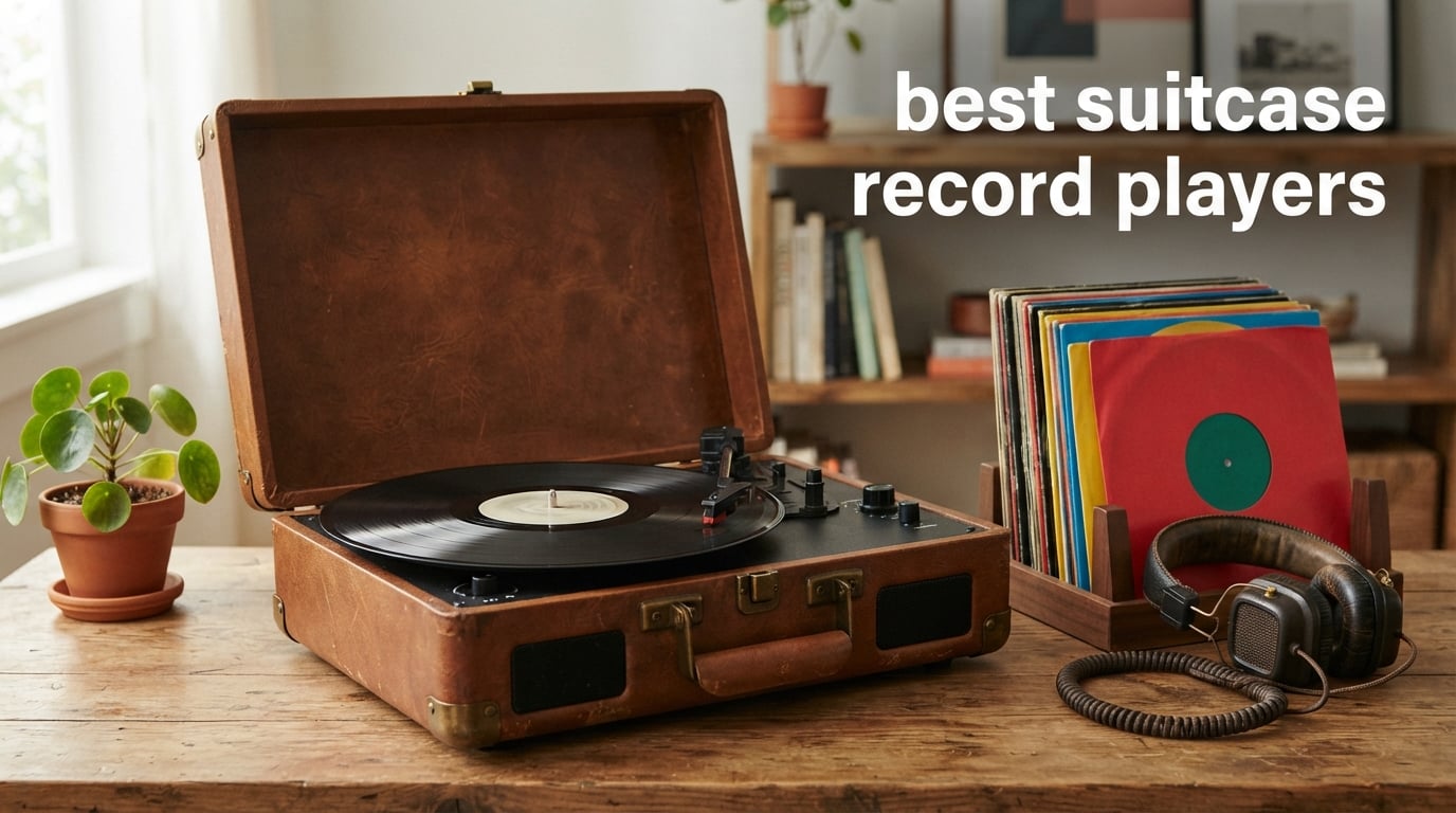 best suitcase record players
