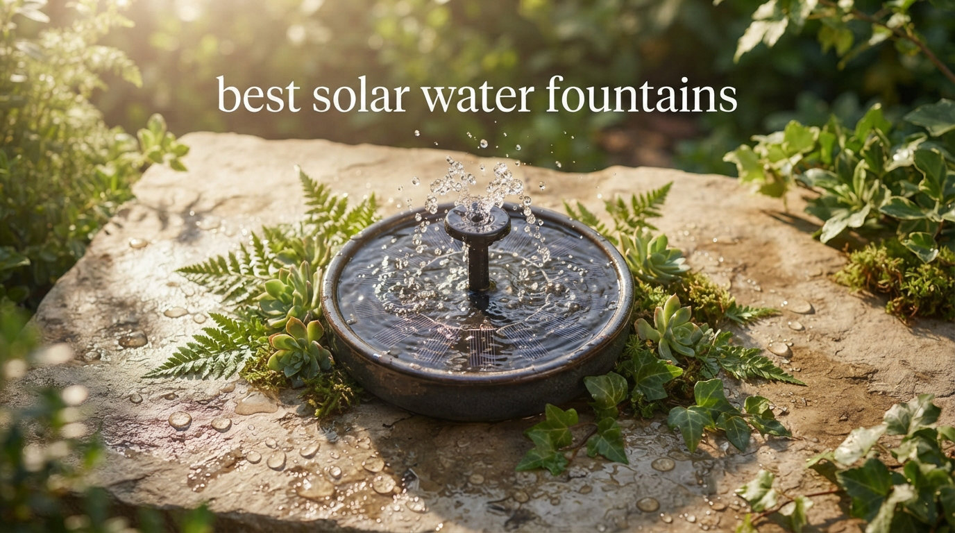 best solar water fountains