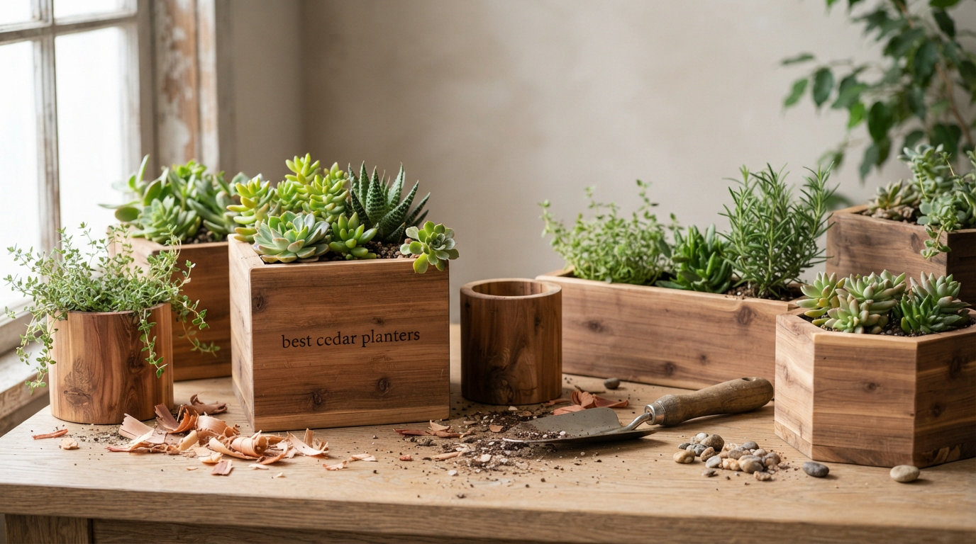 best cedar planters