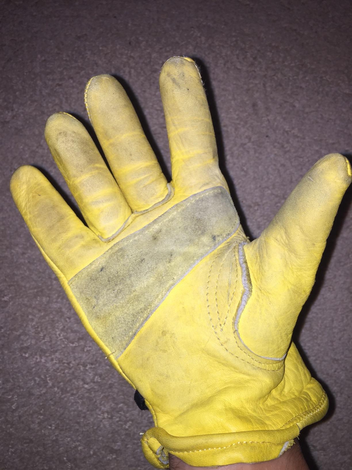 Wells Lamont Work Gloves Men and Women, Cowhide Leather Work Gloves, Adjustable Wrist customer photo 1