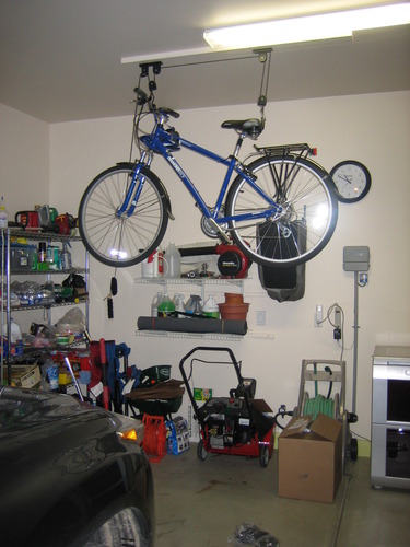 Racor - Ceiling-Mounted Bike Lift - Up to 50 lbs customer photo 1