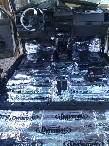 Dynamat Xtreme Sound Deadening Car Insulation Bulk Pack 10455 - Noise Dampening for Floor, Doors, Panels, Hood or Trunk - Easy Self Adhesive Install - Made in USA - 9 Sheets 18x32, 36 sq ft total customer photo 1