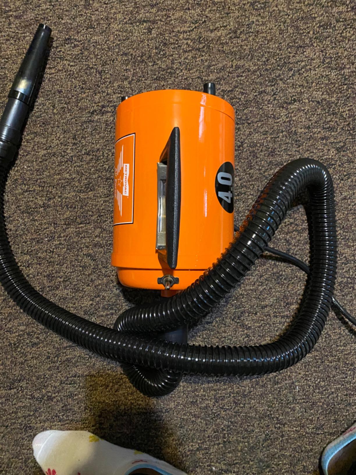 METROVAC AFTD-3: Air Force Commander 2-Speed Dryer - Orange | 4.0 HP | Professional Pet Grooming Blower | Made in USA customer photo 2