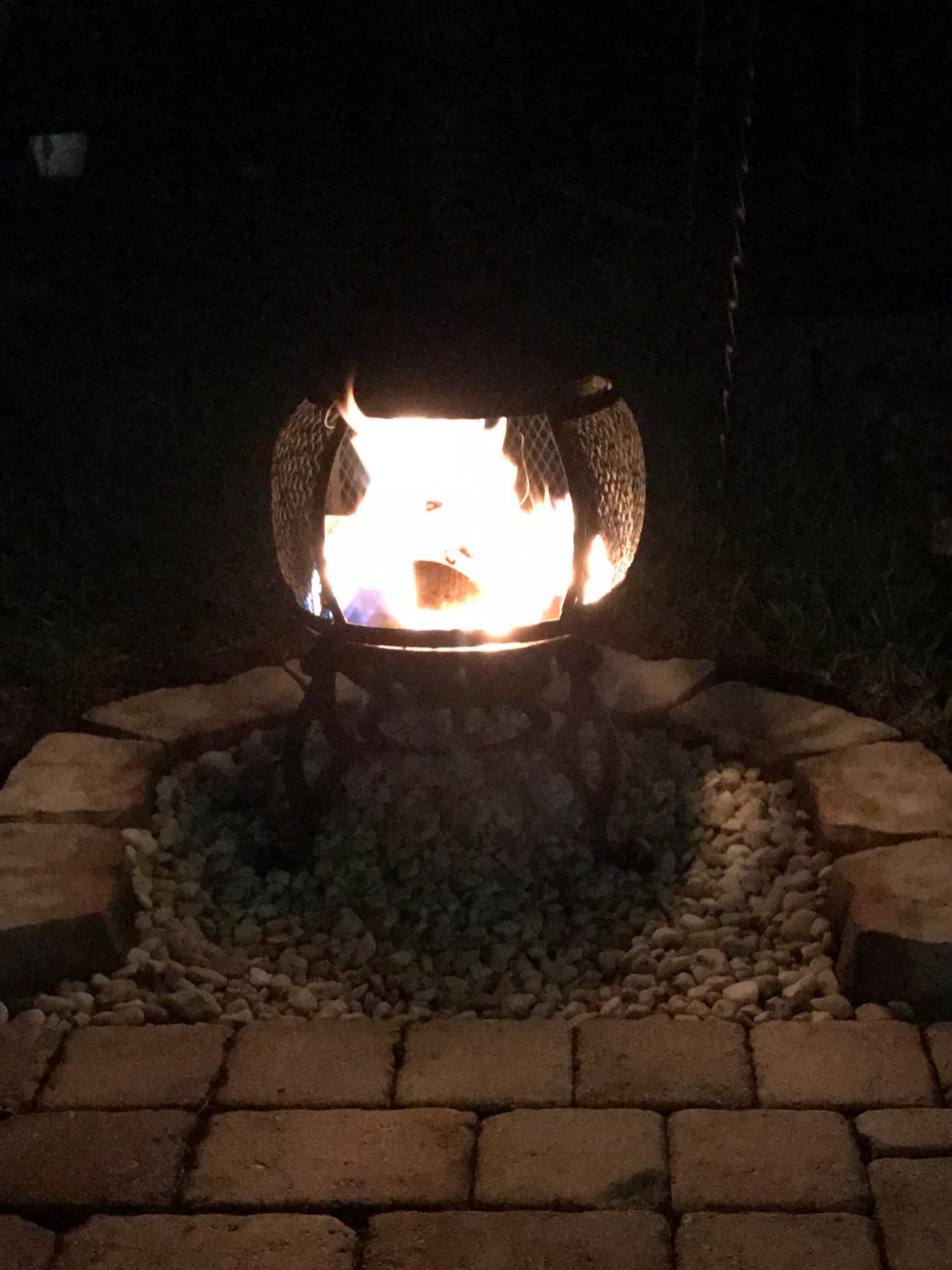 Deckmate Corona 3 Ft. High Outdoor Steel Chimenea Fireplace Model 28063 customer photo 1