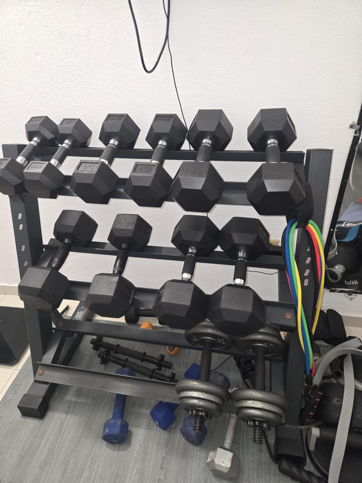 Marcy Weight Storage Organizer Racks for Dumbbells, Kettlebells, Weight Plates customer photo 1
