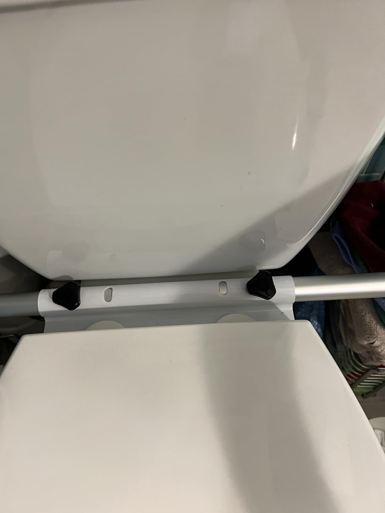 Medline Toilet Handle Safety Rail, Grab Bar for Bathroom, 26
