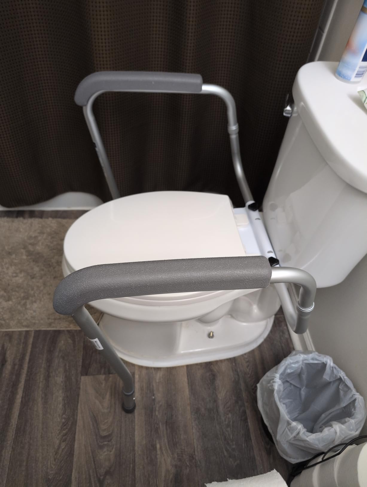 Medline Toilet Handle Safety Rail, Grab Bar for Bathroom, 26