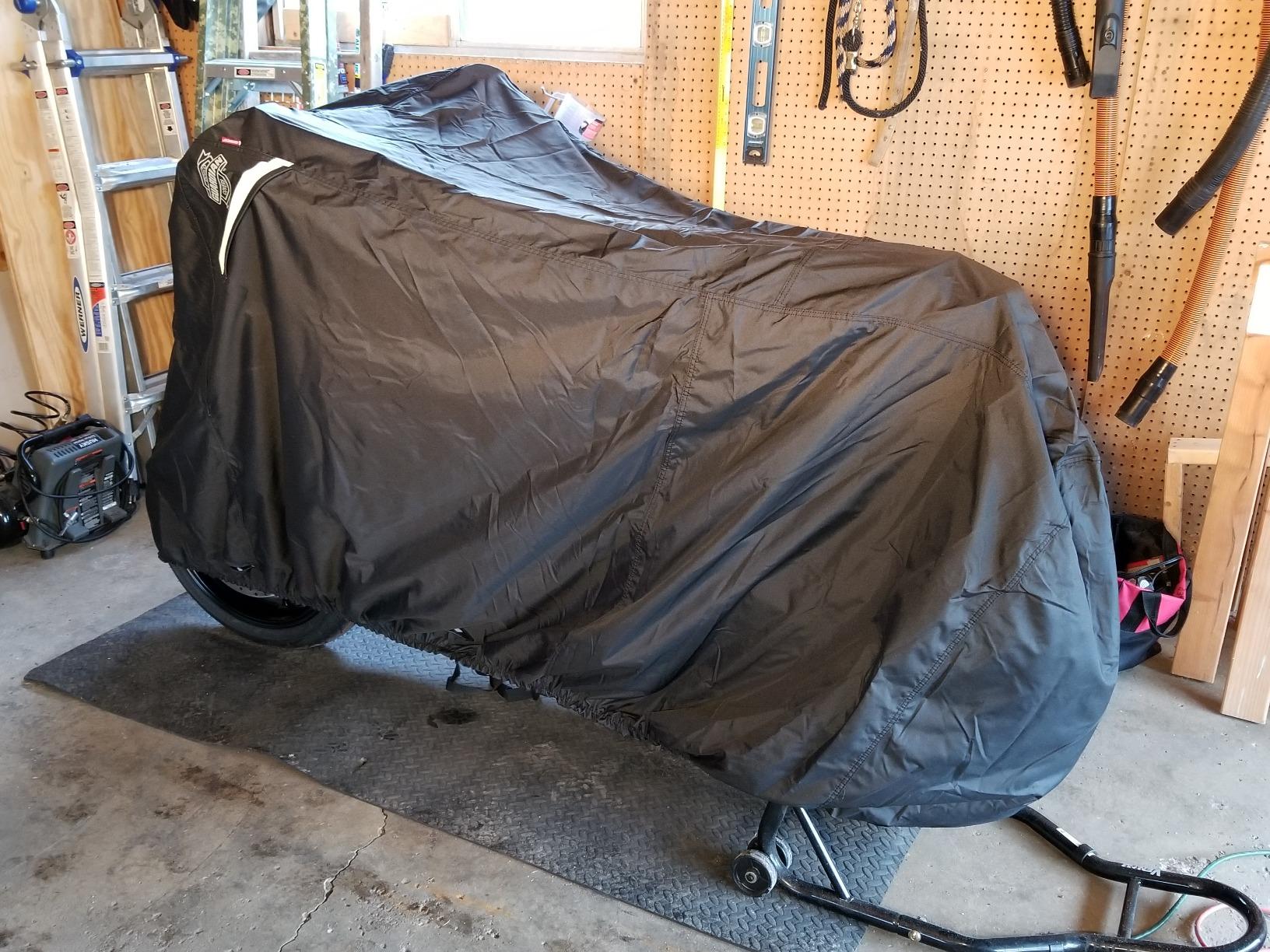 Dowco Guardian 50124-00 WeatherAll Plus Indoor/Outdoor Waterproof Motorcycle Cover, Black, Sportbike customer photo 2