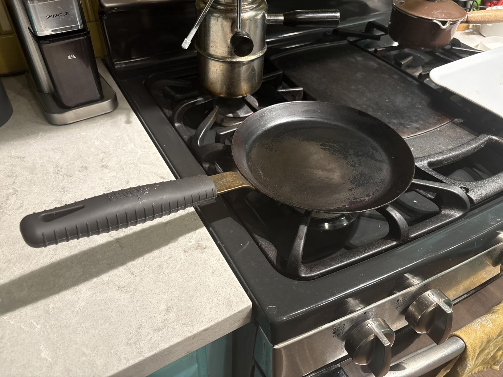 Matfer Bourgeat Black Carbon Steel Crêpe Pan, 7