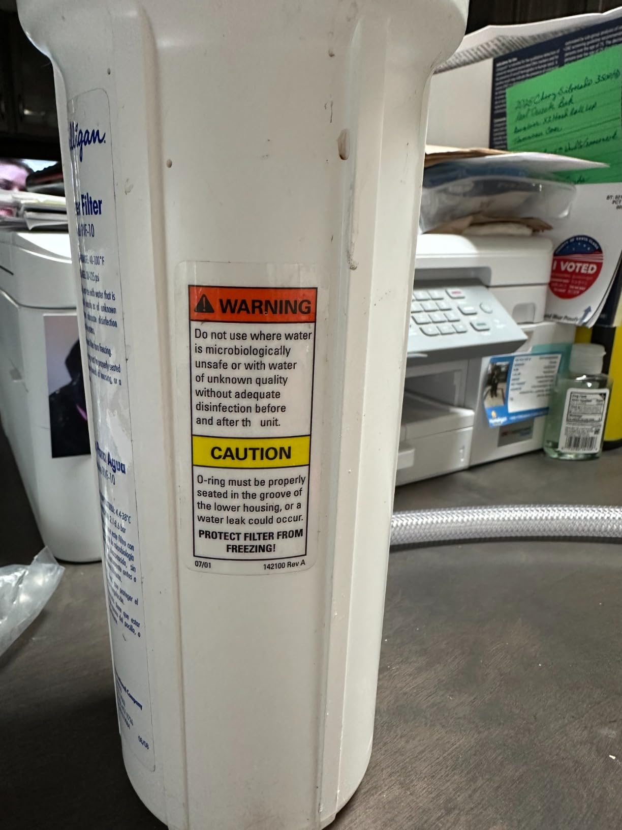 Culligan RVF-10 External RV Water Filter System - Hose Connector Kit, D-15 Replacement Cartridge Included - Reduces Chlorine Taste & Odor for Cleaner RV Water, 250 Gal customer photo 2