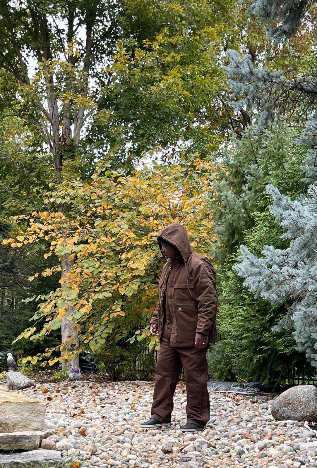 Berne Men's Heartland Insulated Washed Duck Bib Overall customer photo 2