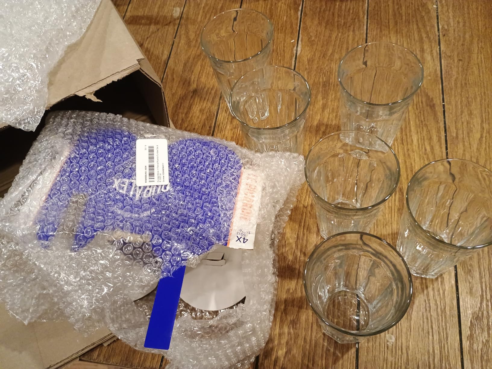 Duralex Made In France Picardie Tumbler Set of 6, 16.87 oz customer photo 2