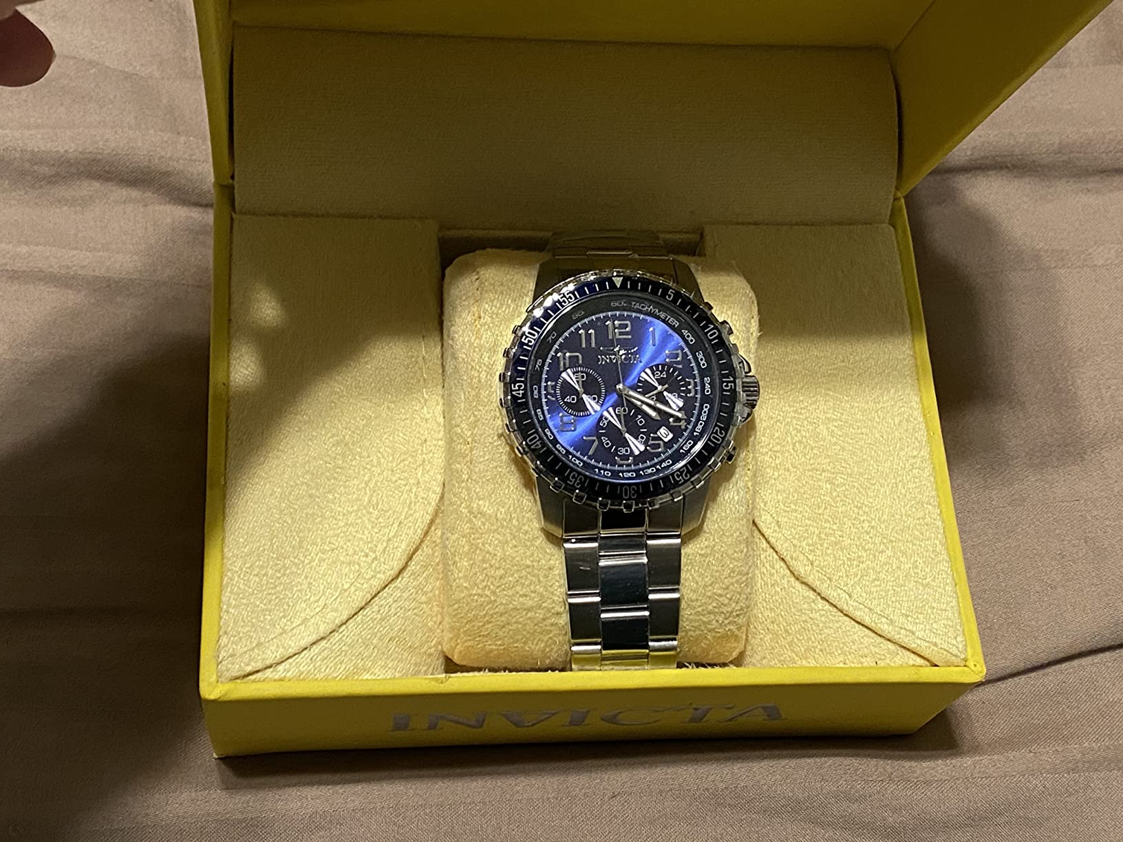 Invicta Men's 1326 Invicta II Chronograph Black Dial Two-Tone Stainless Steel Watch customer photo 2