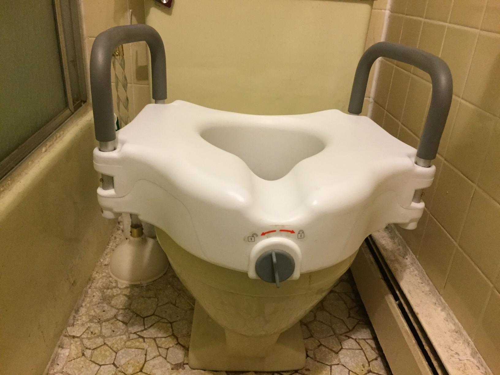 Drive Medical 2-in-1 Raised Toilet Seat with Removable Padded Arms customer photo 1