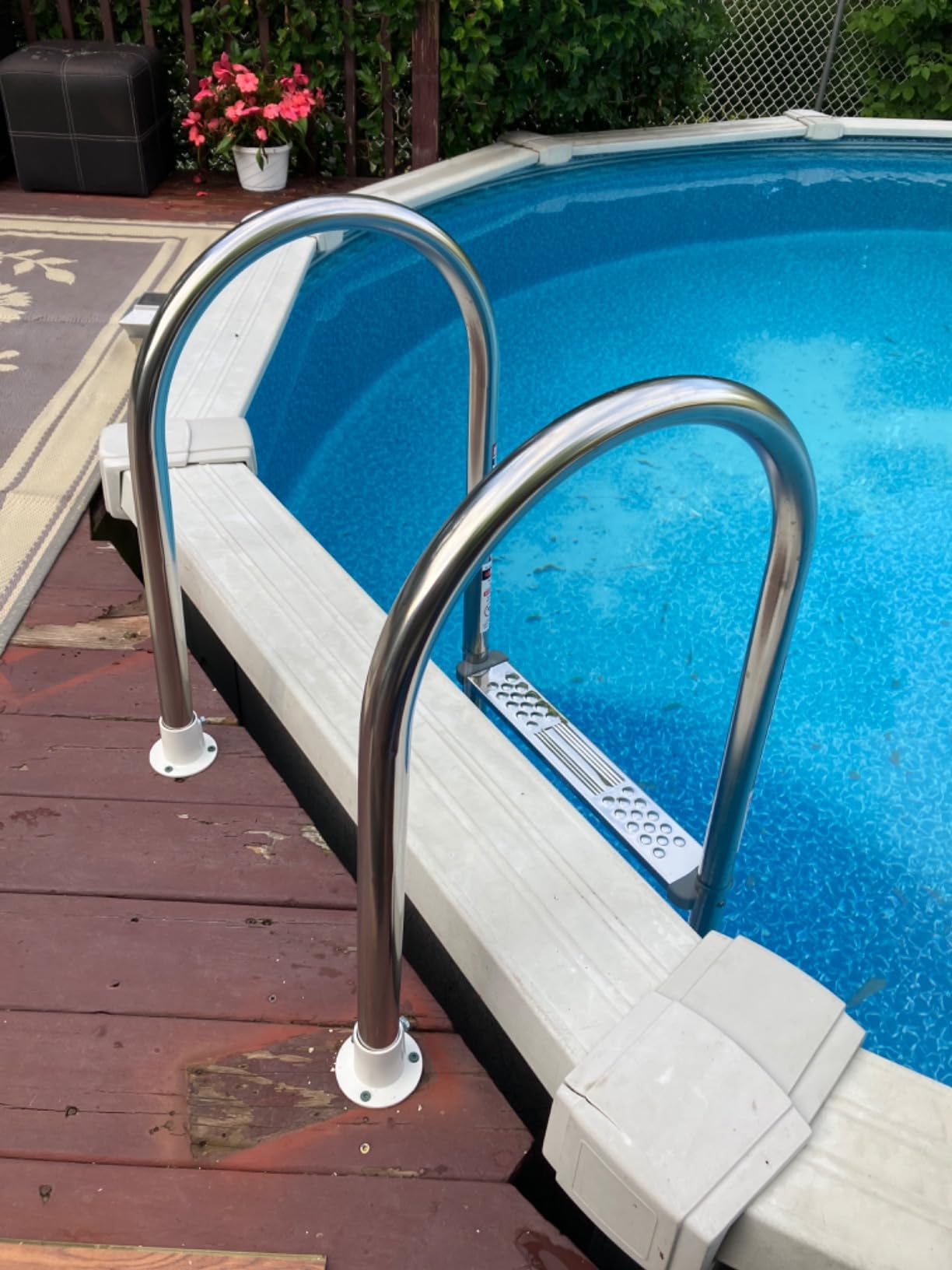 Blue Wave Premium Stainless Steel in-Pool Ladder for Above Ground Pools customer photo 2