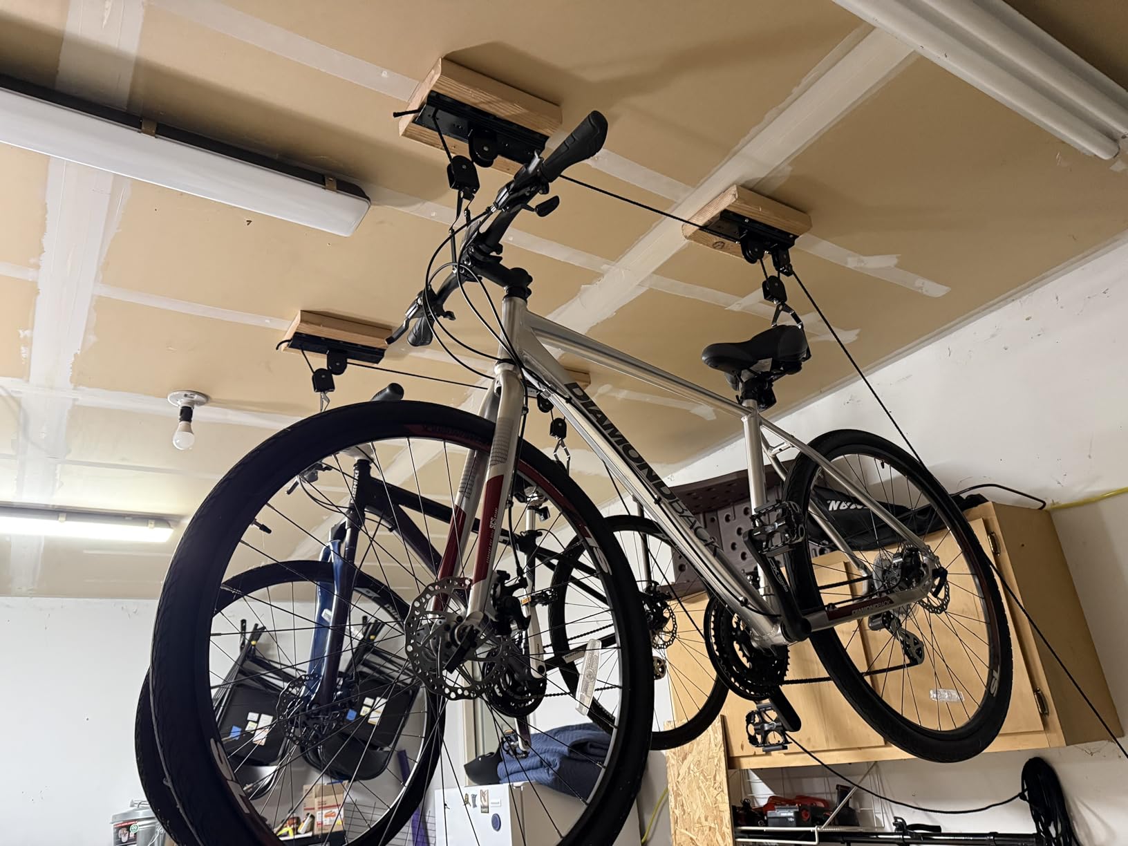 RAD Sportz Bicycle Hoist 2-Pack Quality Garage Storage Bike Lift with 100 lb Capacity Even Works as Ladder Lift Premium Quality customer photo 2