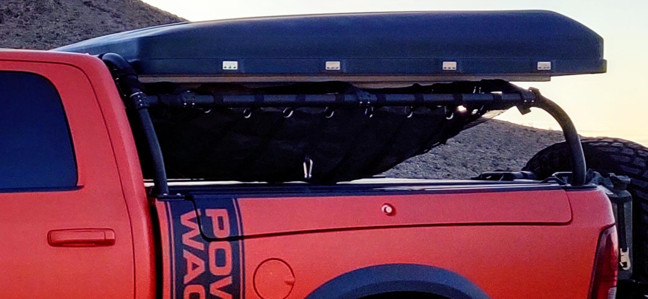GLADIATOR CARGO NETS - Heavy Duty Cargo Net (WLL): 1,500 lbs - Truck Bed Cargo Net 4.75' x 6' ft customer photo 1