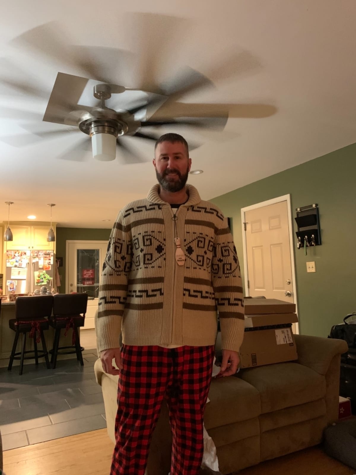 Men's The Original Westerley Wool Cable Knit Zip Cardigan Sweater customer photo 1