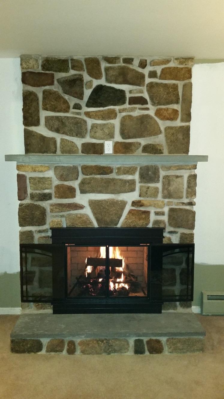 Pleasant Hearth FN-5700 Fenwick Fireplace Glass Door, Oil Rubbed Bronze, Small customer photo 1