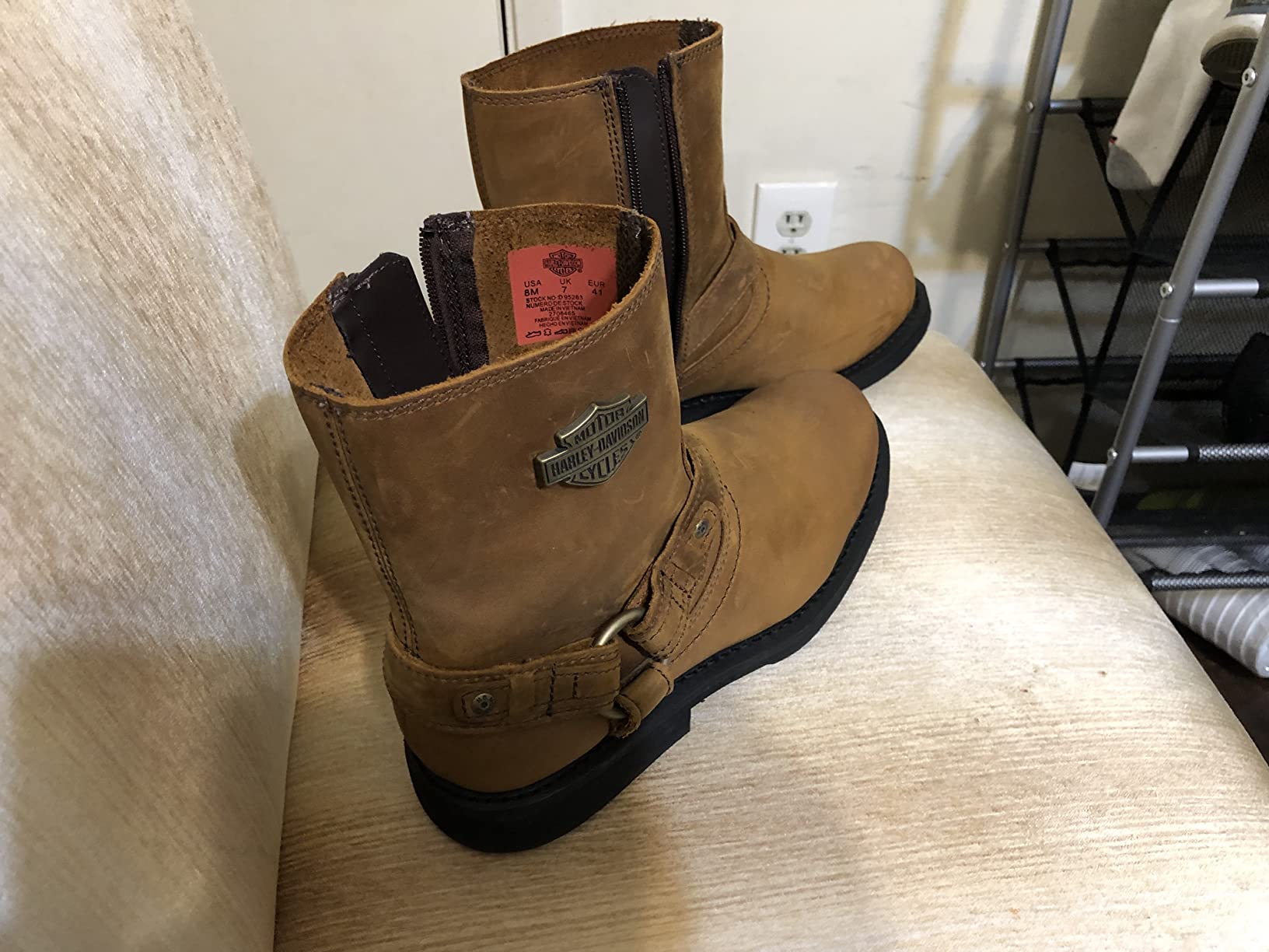 Harley-Davidson Footwear Mens Scout Leather Harness Riding Casual Boots Ankle customer photo 2