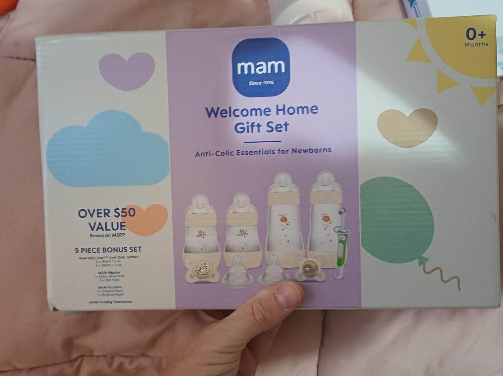 MAM Easy Start Anti-Colic+ Baby Bottle & Pacifier Starter Set 0+Months 6 Pk customer photo 2