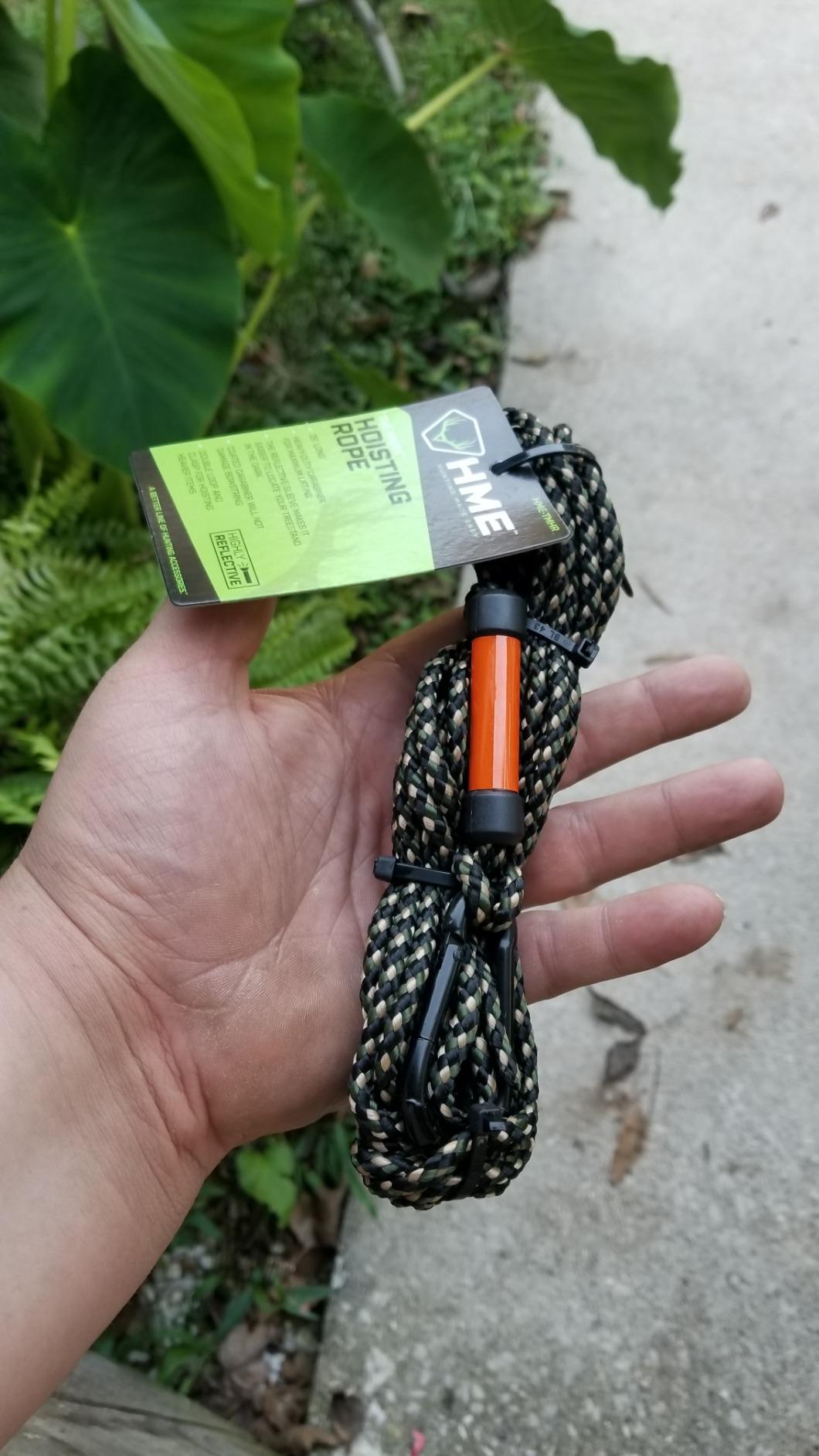 HME Maxx Hoist Rope (25 FT) - Reliable Sturdy Adjustable Easy-to-Install Hunting Gear Lift System with Highly Reflective Band customer photo 1