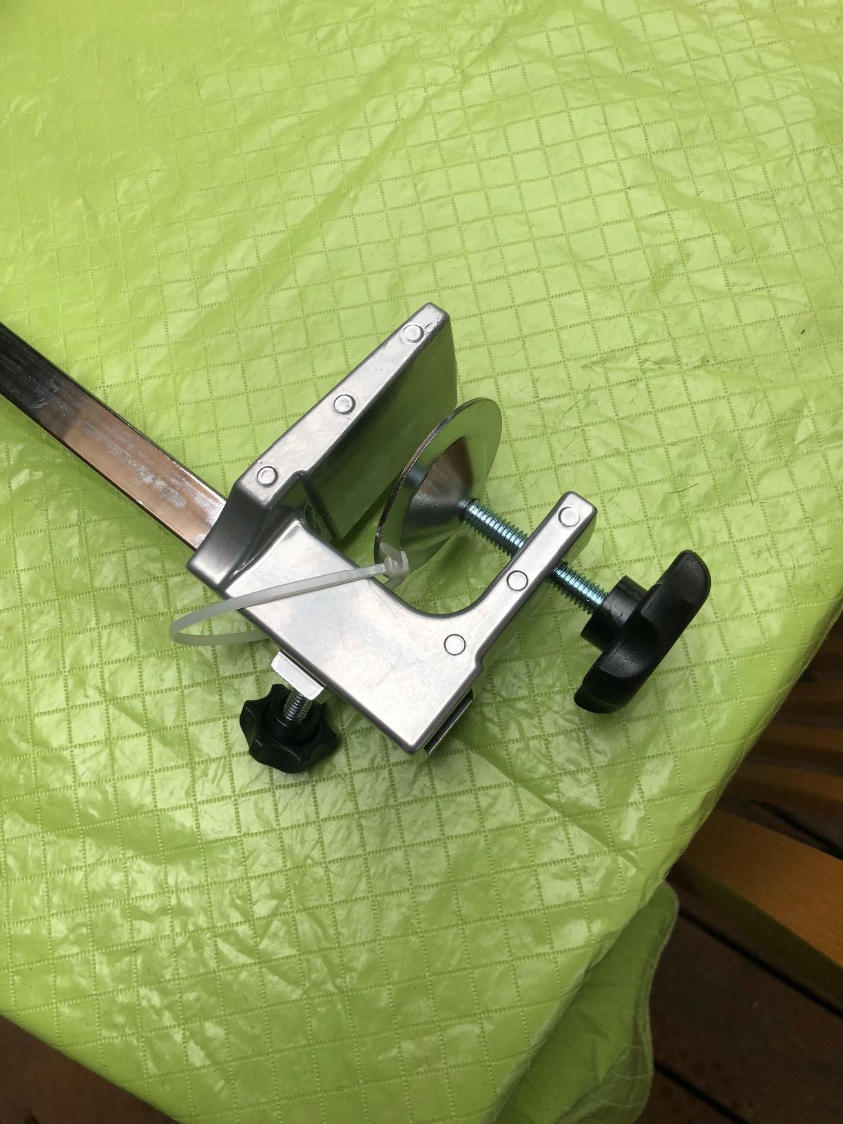 Pet Edge Master Equipment Blue Aluminum Pet Grooming Arm with Clamp - Add Grooming Loop and Arm to Your Existing Table | 1.25-inch clamp fits many table thicknesses, helps secure animals during grooming customer photo 2