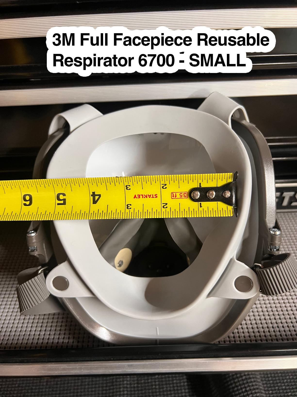 3M Full Facepiece Reusable Respirator 6800, NIOSH, Medium | Large Lens, ANSI High Impact Eye Protection, Silicone Face Seal, Four-Point Harness, Comfortable Fit, Painting customer photo 1