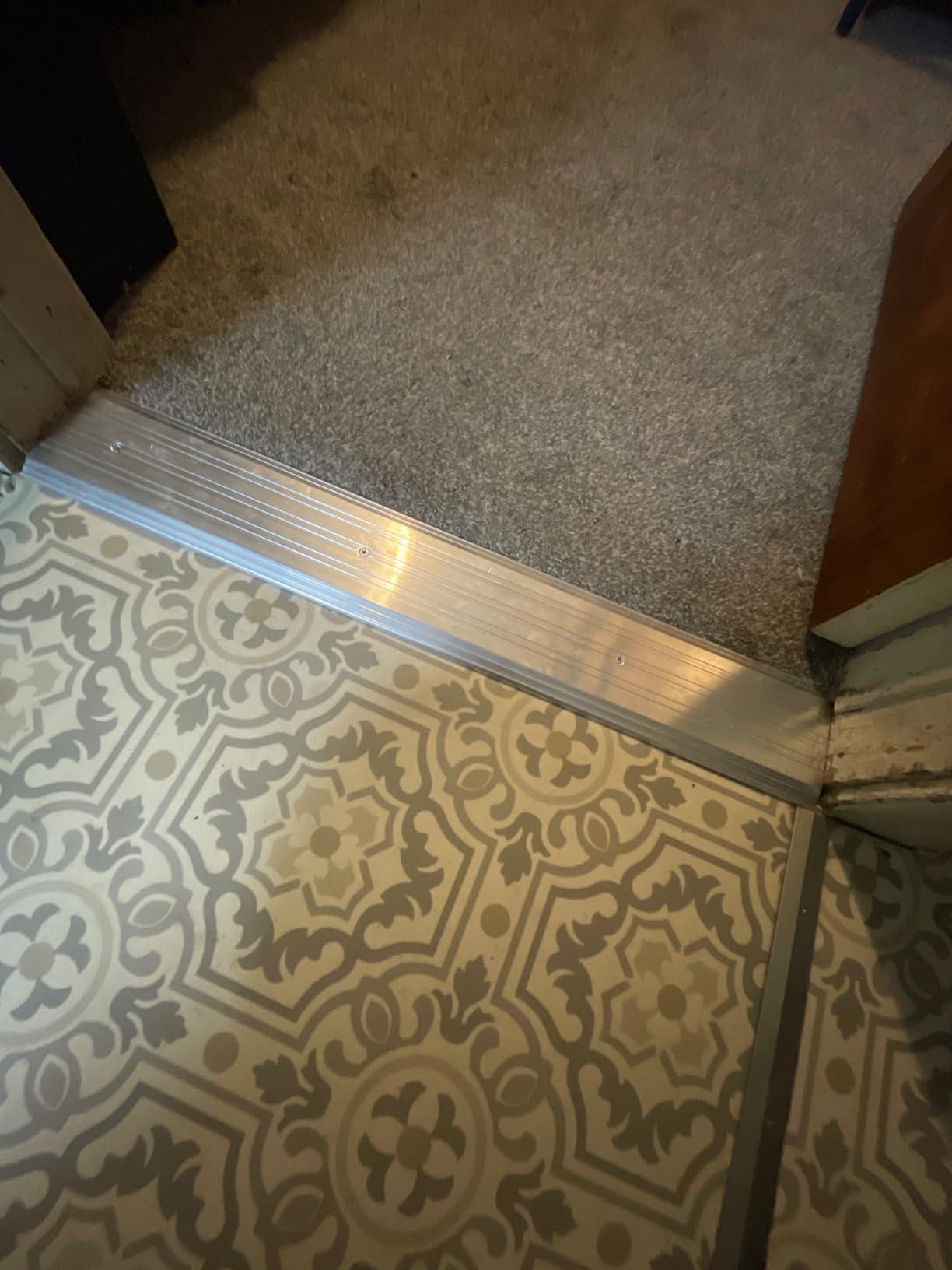 MD Building Aluminum Flat-Profile Threshold, Silver, 4in x 1/4in x 36in | UL Fire Rated, Heavy Traffic Aluminum, Cuts With Hacksaw, Hardware Included, Blocks Drafts Moisture Dust Insects customer photo 2