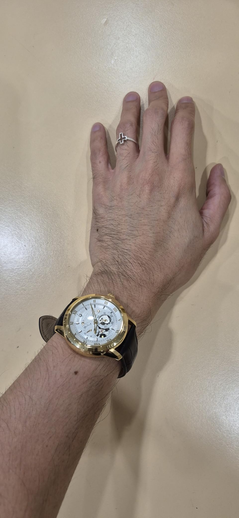 Bulova Men's Classic Sutton 4-Hand Automatic Watch, 24-Hour Sub Dial, Self-Winding, Exhibition Caseback, 42mm customer photo 2