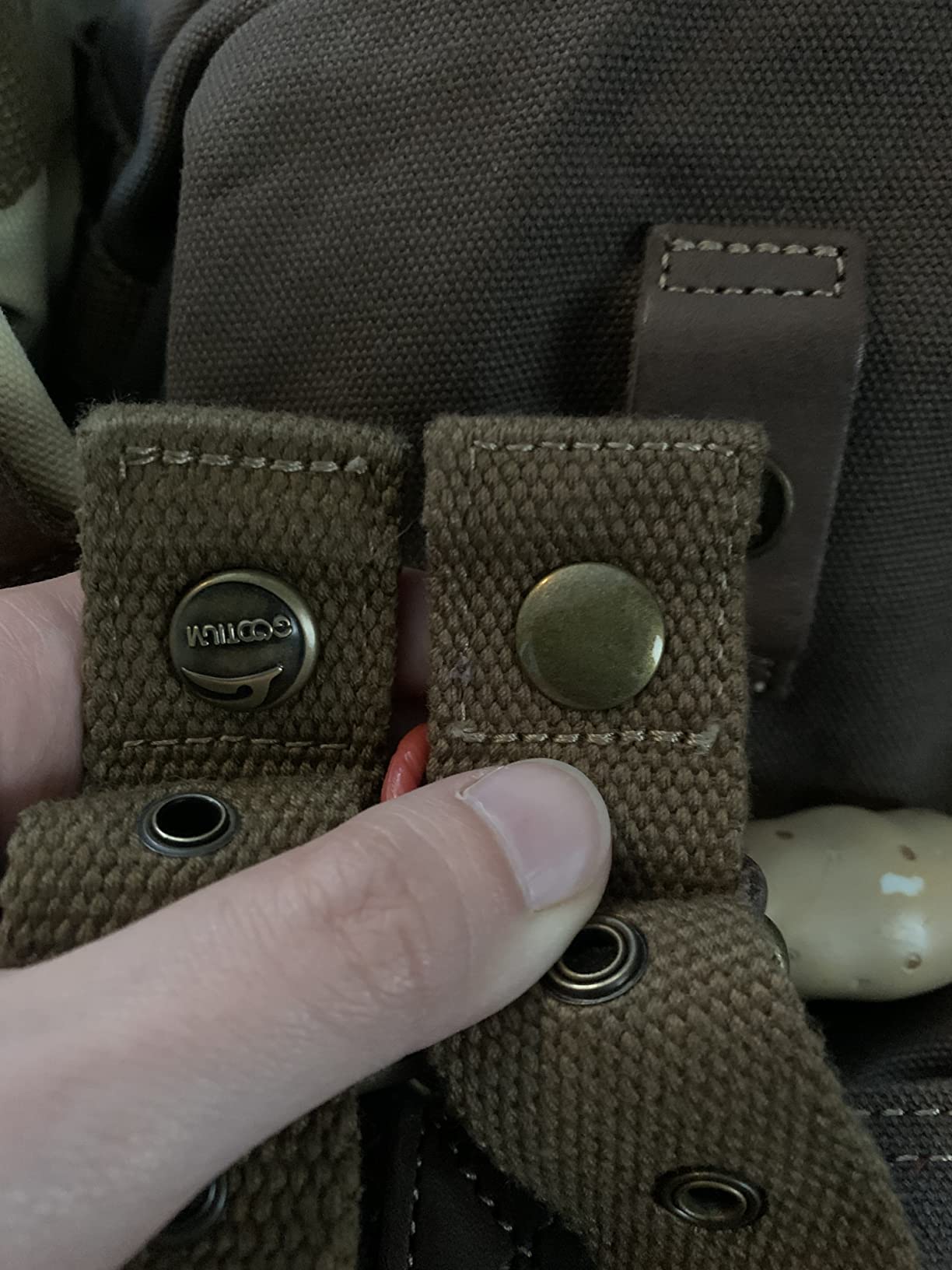 GOOTIUM 21101AMG Specially High Density Thick Canvas Backpack Rucksack, Field Tan, Large customer photo 1