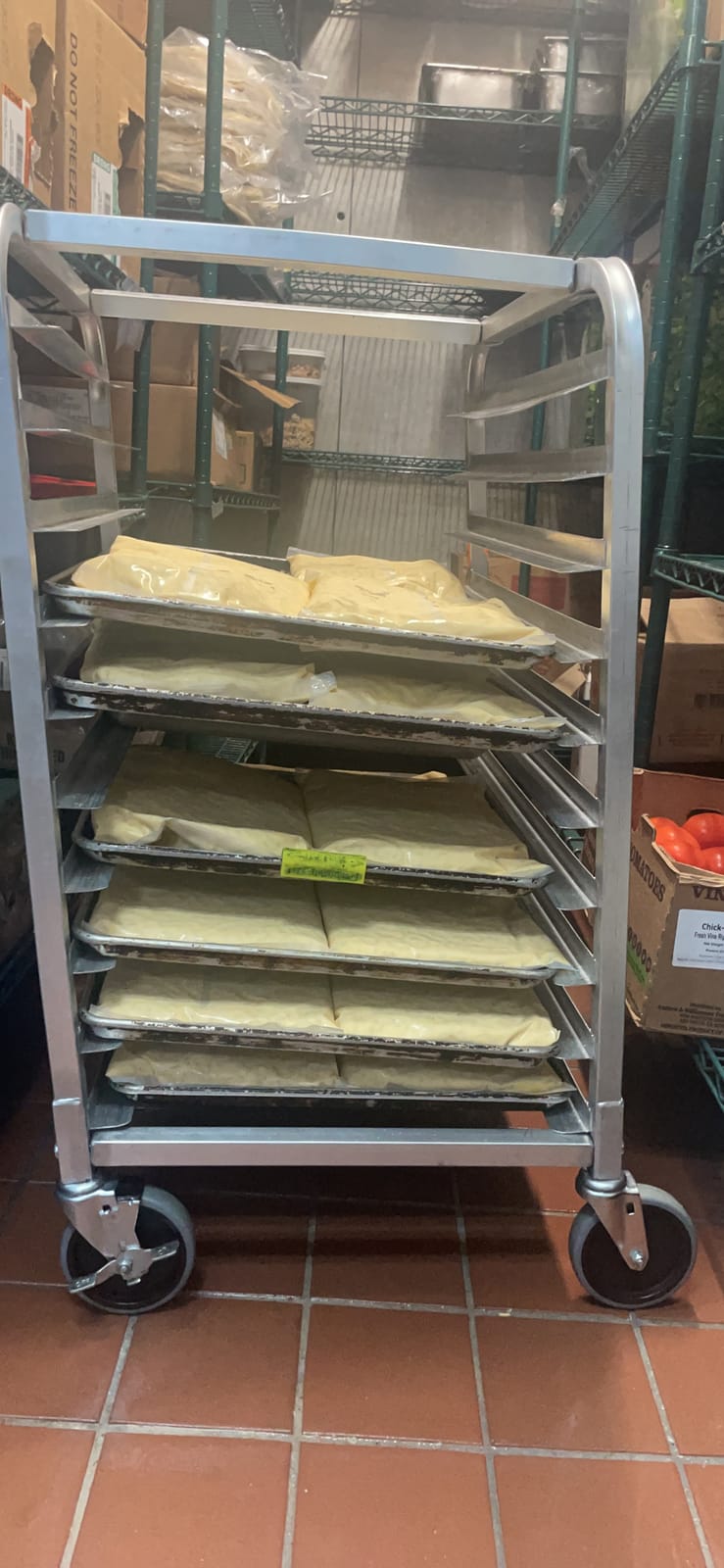 New Star Foodservice 36510 Commercial-Grade Aluminum 10-Tier Sheet Pan/Bun Pan Rack, 26