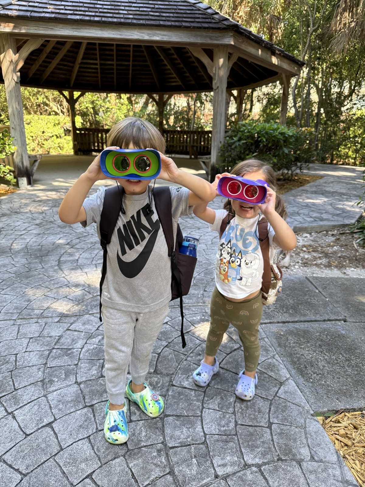 Educational Insights GeoSafari Kidnoculars - Toy Binoculars for Kids, Outdoor Toys for Kids Ages 4-8, Toddler Camping and Nature Toys, Lightweight Binoculars with Neck Strap, Bird Watching Gear customer photo 2