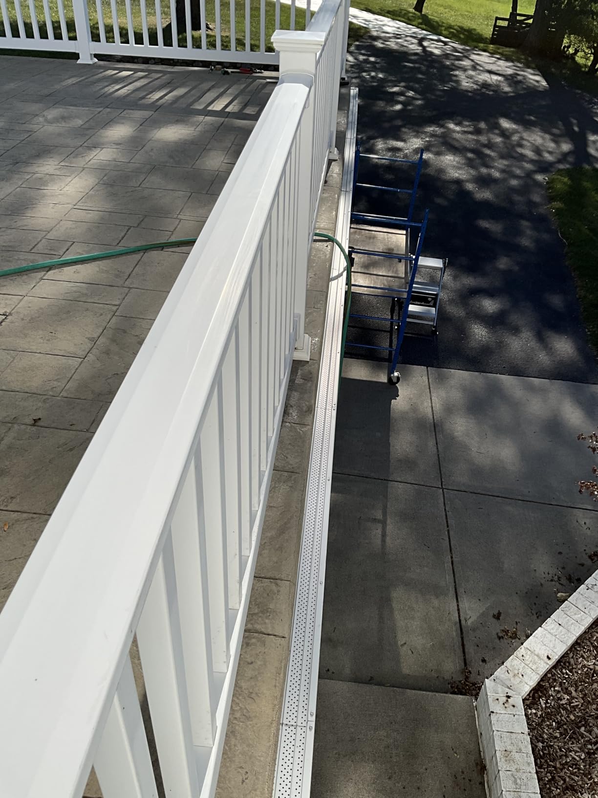 FlowGuard Gutter Guard, USA Made Professional DIY 5 Inch 50-Year Gutter Cover Leaf Protection System - White - Aluminum - 102 Feet - by FlexxPoint customer photo 2