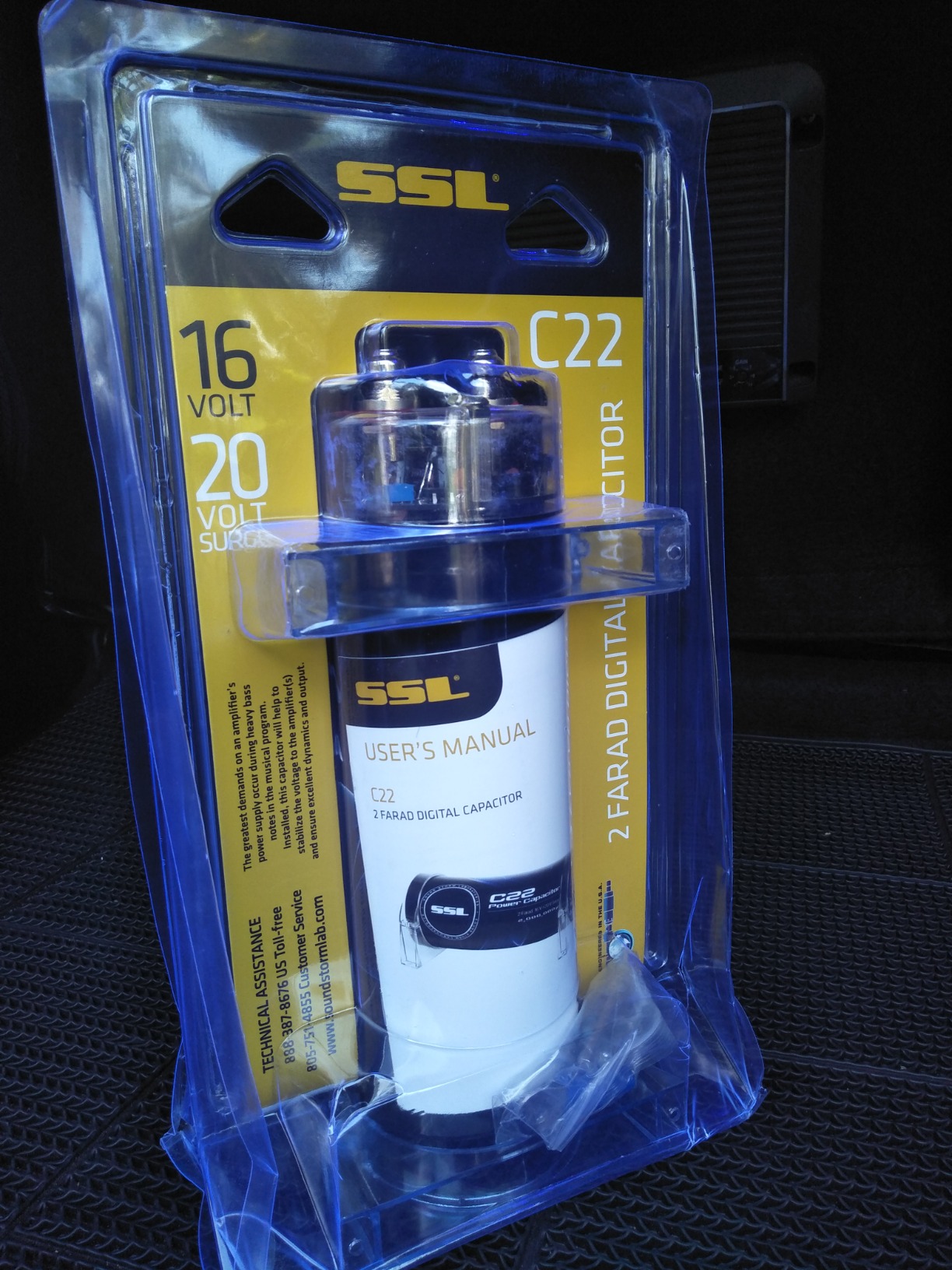 Sound Storm Laboratories C22 Car Capacitor, 2 Farad, Energy Storage customer photo 1