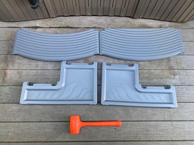 Confer Plastics Resin Multi Purpose Outdoor Non Slip Portable Spa and Hot Tub Handi-Step Deck Patio Steps Accessories, Black customer photo 1