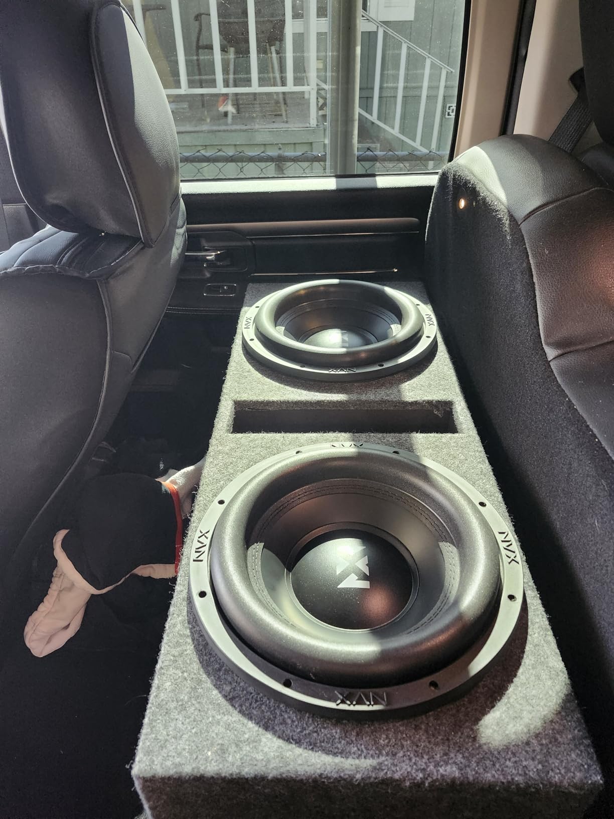 Dual 12 Inch Subwoofer Box Ported Vented Sub Enclosure MDF Car Audio - ASC customer photo 1