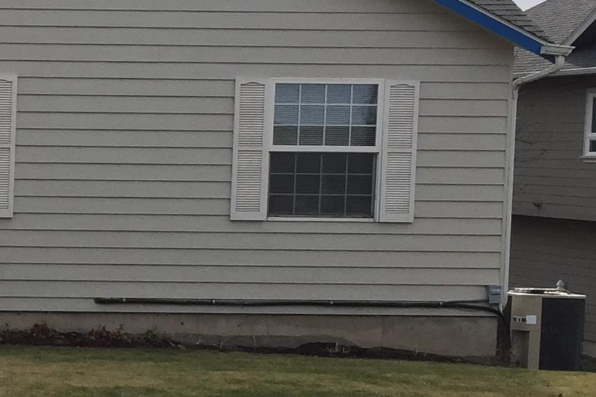 Ductless HVAC Mini Split Line Set Cover - for AC Line Cover (White 3x7.5ft) | Protects mini split AC line sets from weather and damage while providing a clean, organized appearance for installations. customer photo 2