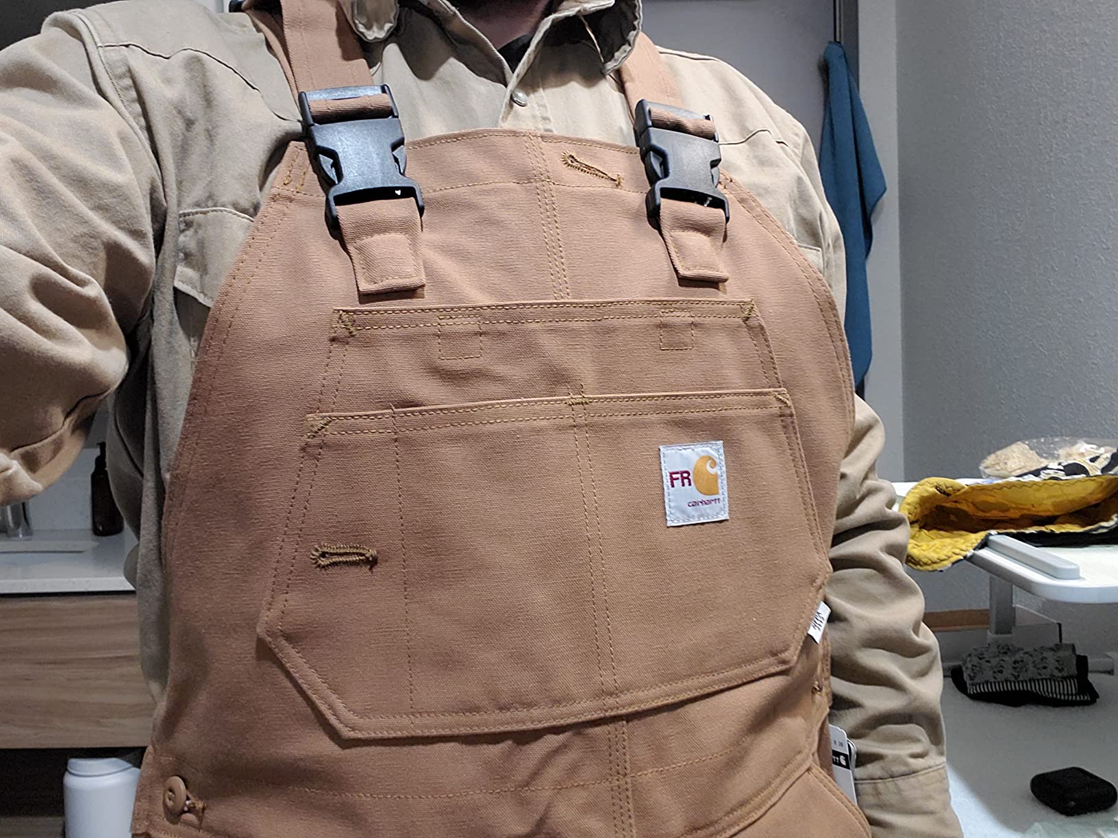 Carhartt Men's FR Duck Insulated Bib Overall customer photo 1