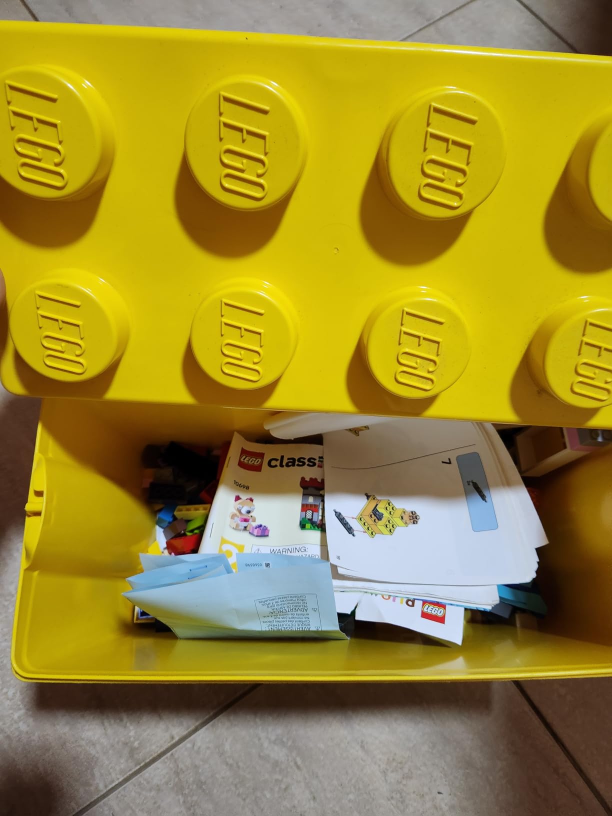 LEGO Classic Large Creative Brick Box 10698 Building Set, Toy Storage Solution for Home or Classrooms, Interactive Building Toy for Kids, Boys, and Girls customer photo 2