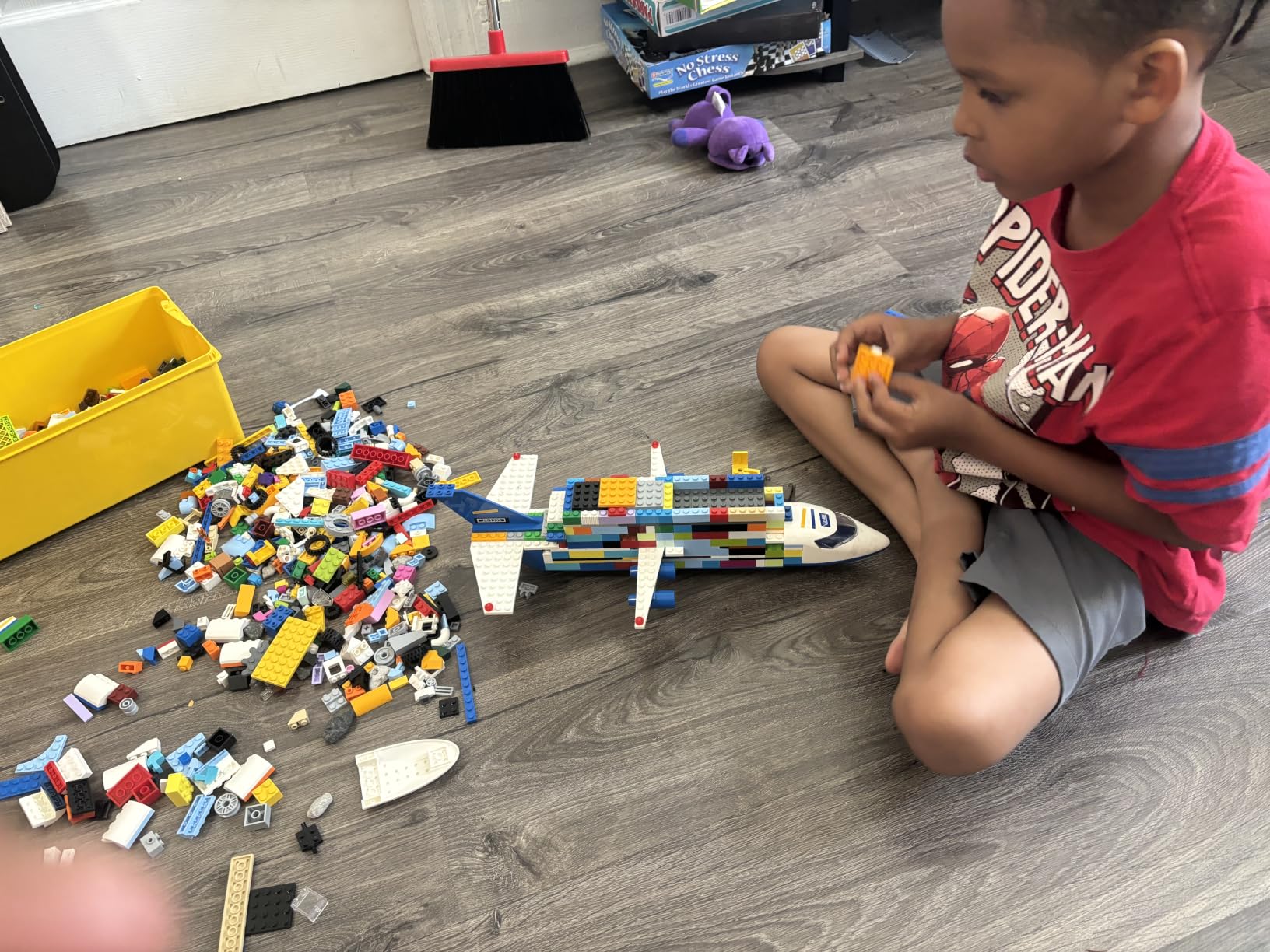 Classic Medium Creative Brick Box 10696 Building Toy Set - Featuring Storage, Includes Train, Car, and a Tiger Figure, and Playset for Kids, Boys, and Girls Ages 4-99 customer photo 2