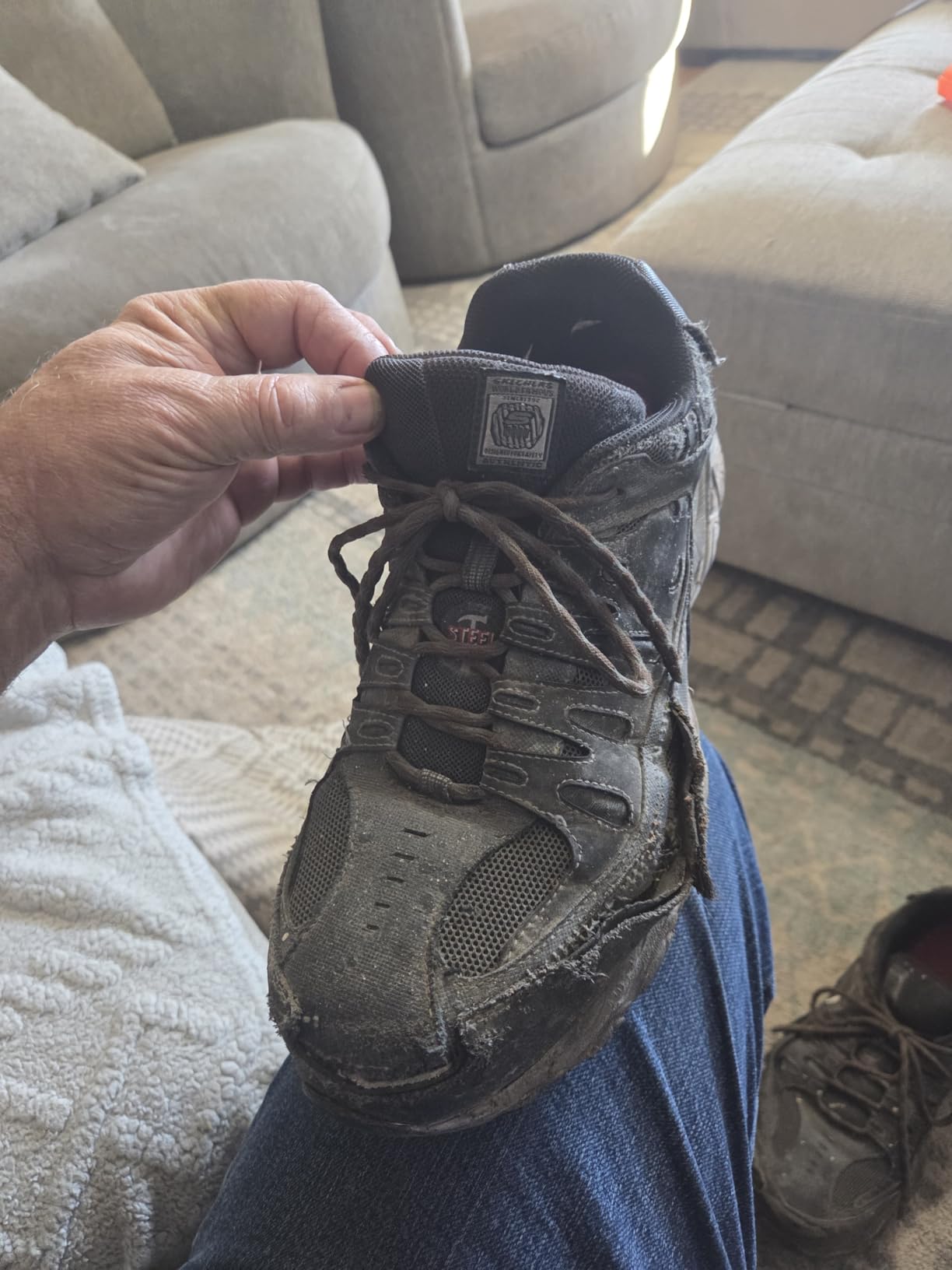 Skechers Men's Cankton Steel Toe Lace Up customer photo 2