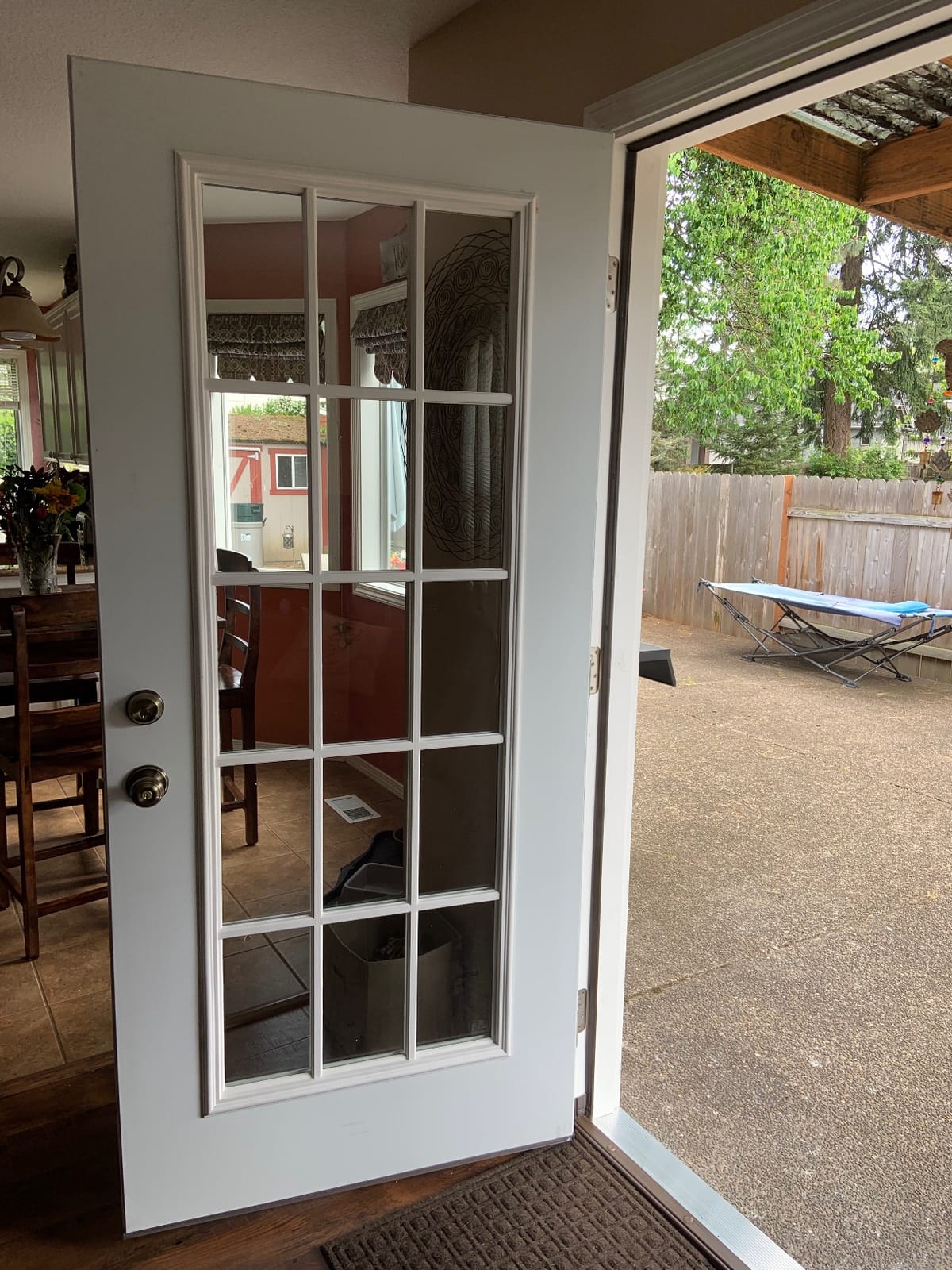 National Door Company Z000754R Steel Primed, Right Hand in-Swing, Prehung Front Door, 15 Lite External Grilles, Clear Glass, 32
