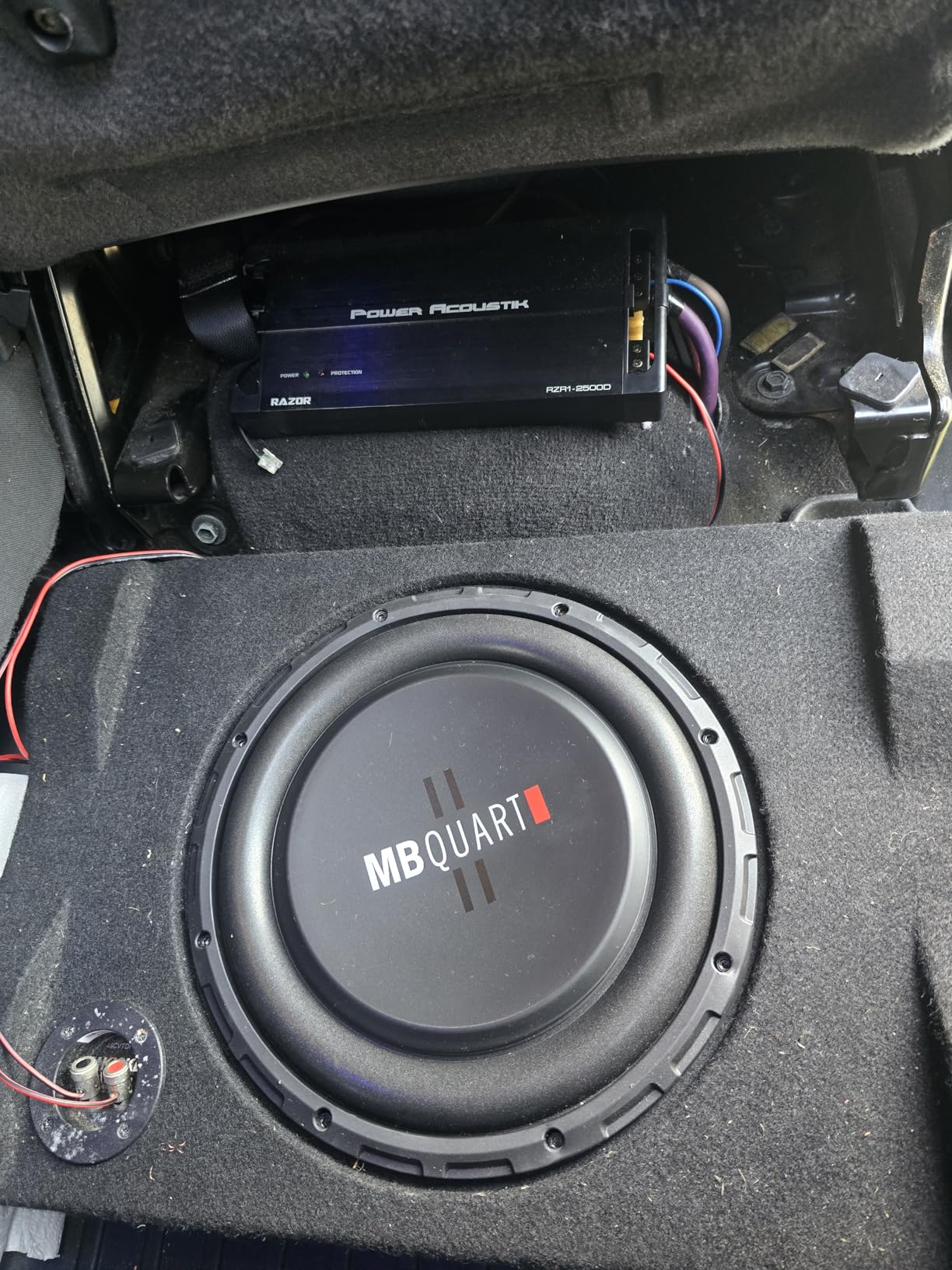 MB Quart 8 Inch 400 Watt MAX 200 Watt RMS 4 Ohm Dual Voice Coil, Shallow Slim Subwoofer for Car Audio Sound System - DS1-204 customer photo 1