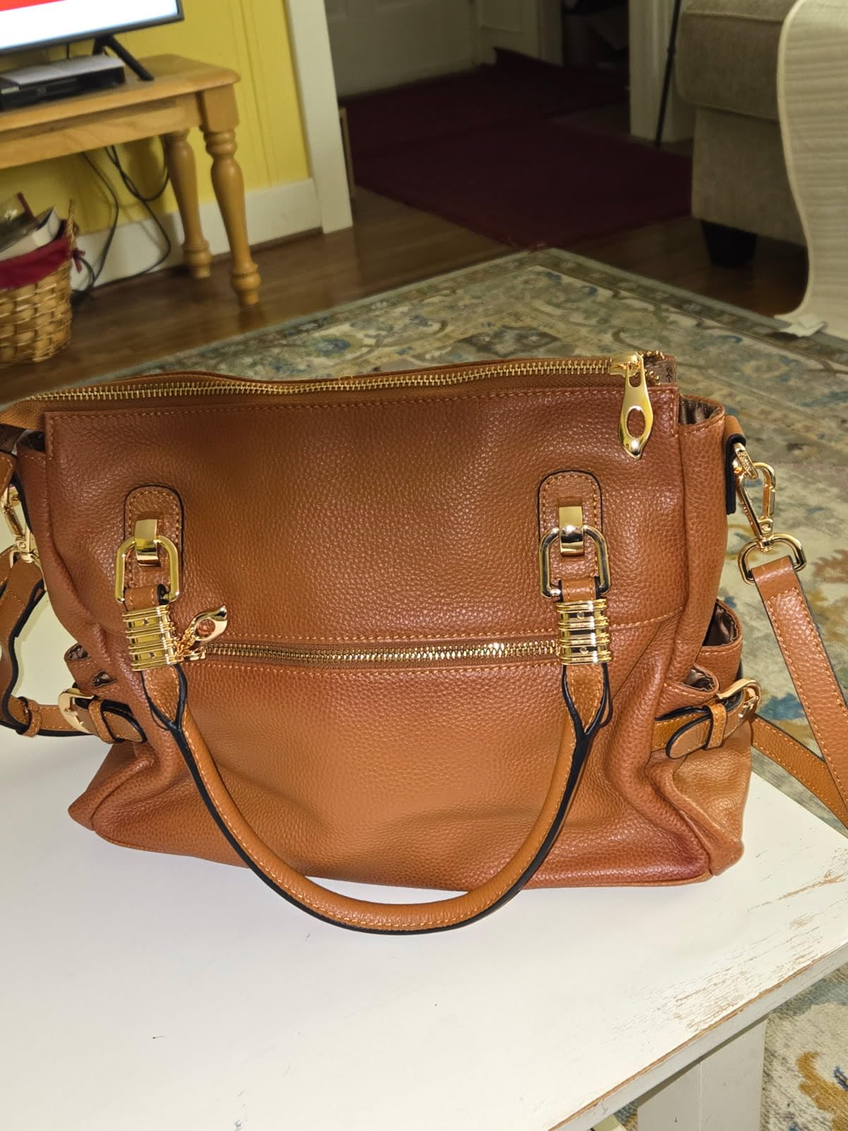 Kattee Women's Leather Purses and Handbags Satchel Tote Shoulder Bag customer photo 1
