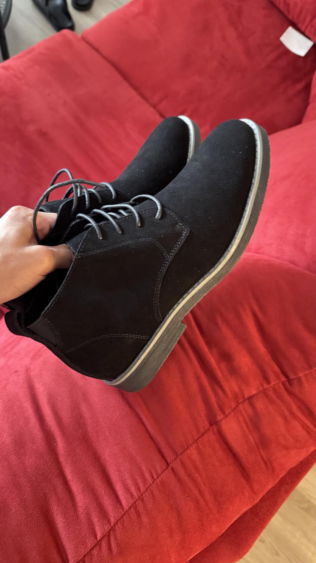 Bruno Marc Men's Classic Suede Dress Chukka Boots customer photo 1
