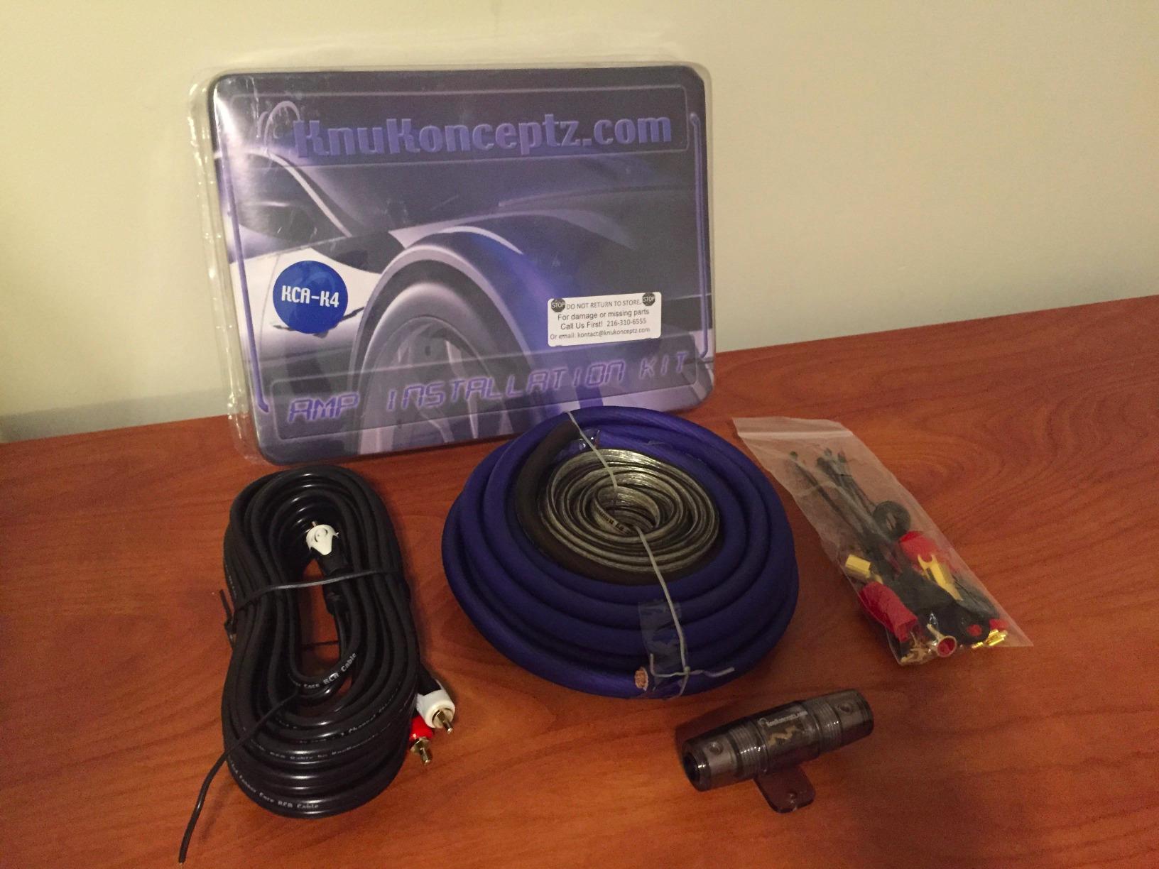 KnuKonceptz KCA Complete 4 Gauge Amplifier Installation Wiring Kit (Red) customer photo 2