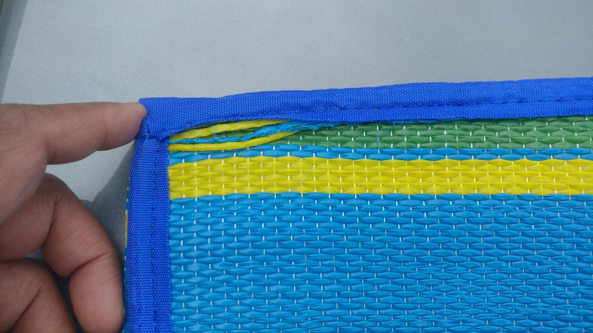 Camco Handy Mat with Strap - Perfect for Picnics, Beaches, RV and Outings - Green/Turquoise - 60
