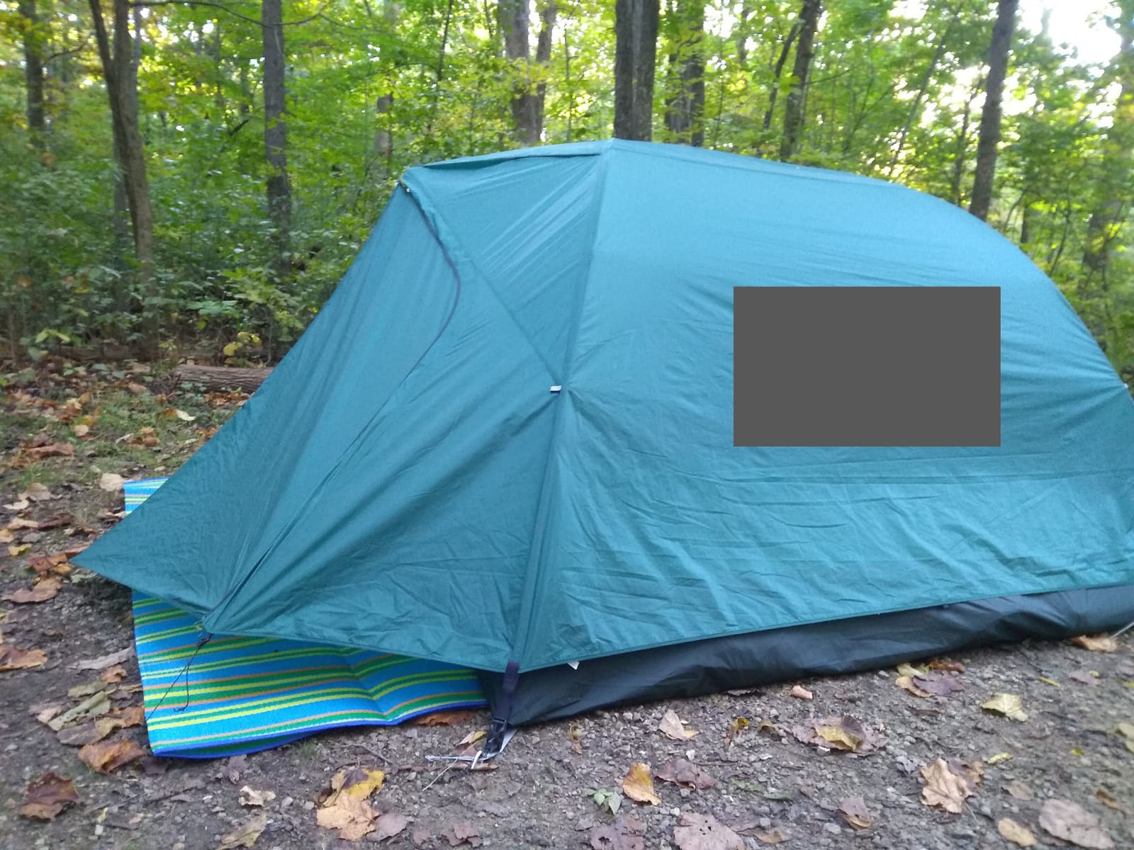 Camco Handy Mat with Strap - Perfect for Picnics, Beaches, RV and Outings - Green/Turquoise - 60